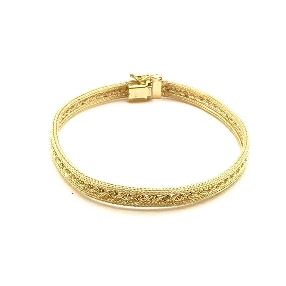 Italian Retro Gold and Diamond Bracelet - Eleuteri