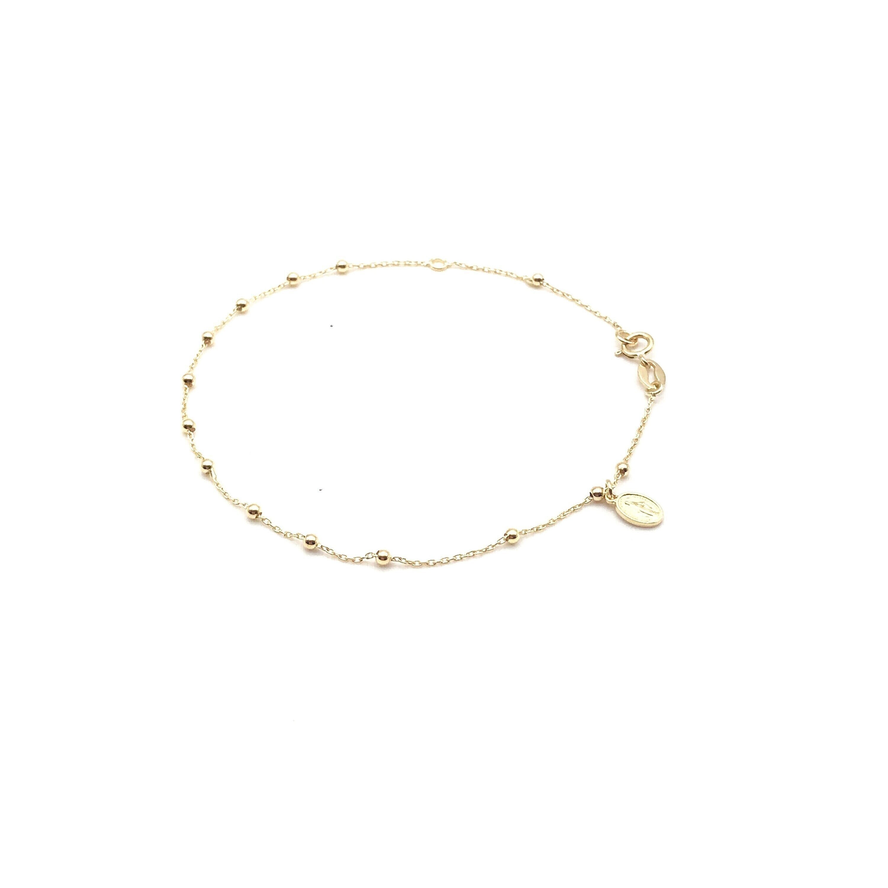 Gold rosary hotsell bracelet italy