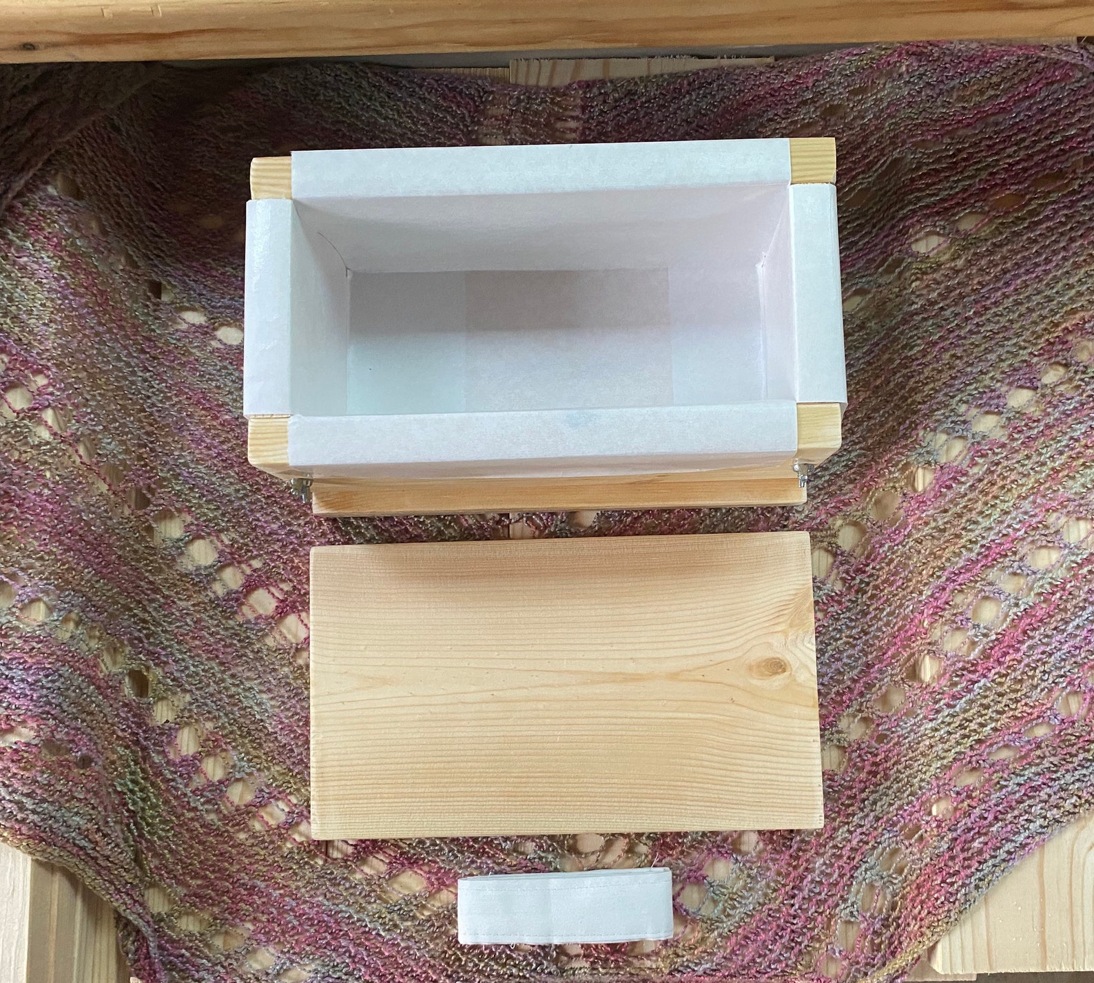 2 lb Wooden soap mold WITH LID Etsy