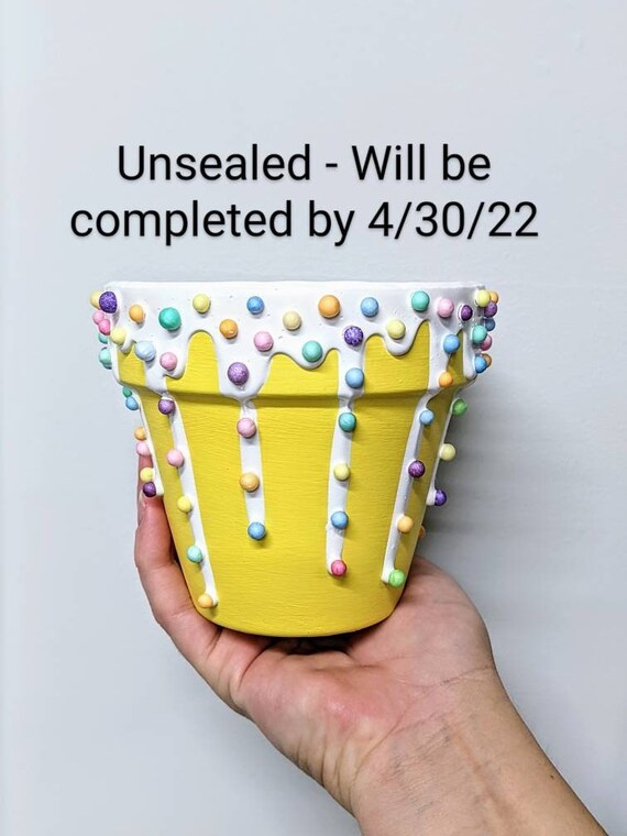 Ice Cream Pot Fun Planter Ice Cream Planter Unique Plant Etsy