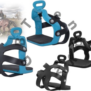 Horse Endurance Caged Safety Stirrups - 90 degree - Stirrups