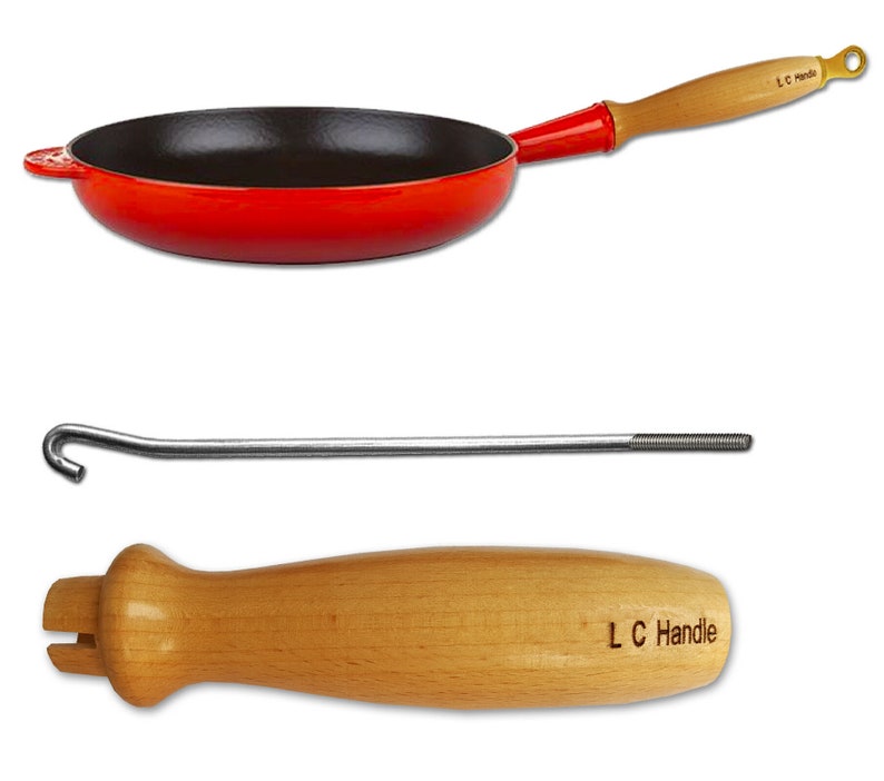 Le Creuset Replacement Wooden Handle for Frying Pan with Etsy