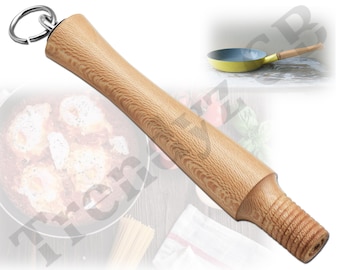 Replacement Handmade Wooden Handle for Descoware 23-D Saucepan Pan  FE Belgium 23 23B 23D 23E