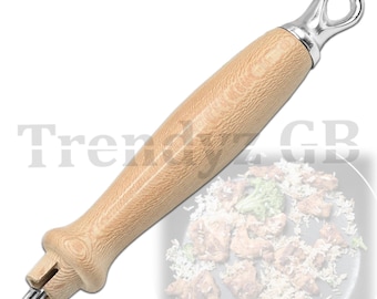 Le Creuset vervangend houten handvat voor koekenpan met keuze uit roestvrijstalen binnenstang en ophanghaak