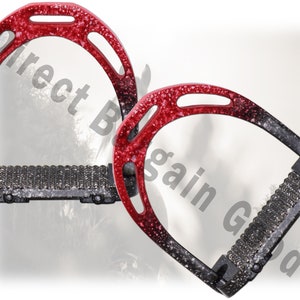 Jin Stirrups Aluminum Double Shades Horse Riding Equestrian Treads - Lightweight - Jin Stirrups