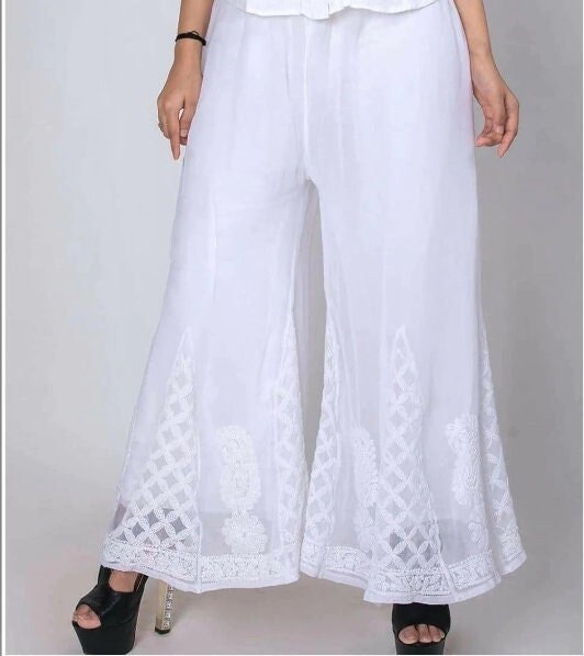 White Palazzo Pants Etsy Singapore