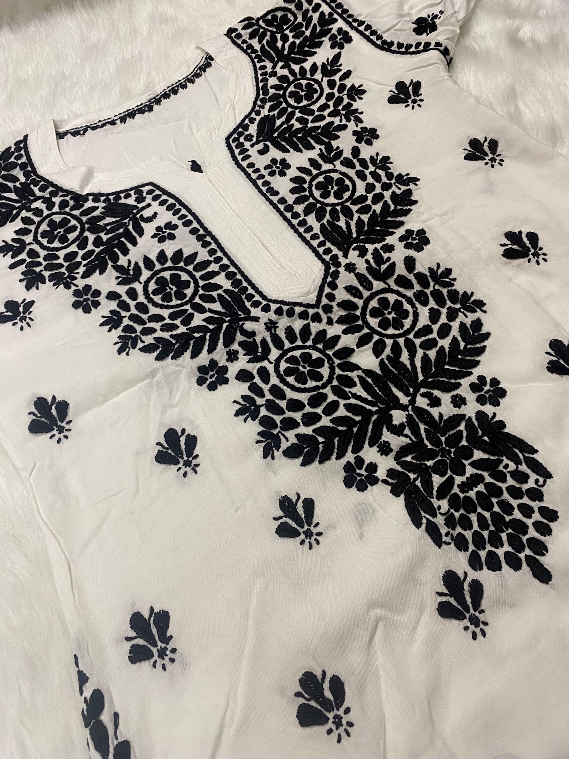 Black and white kurtis design online