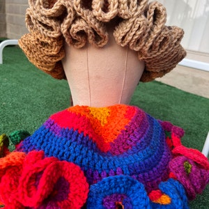 Crochet Ruffle Hat