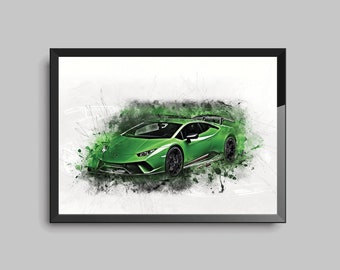Sports Car Lamborghini Wall Stickers 3d Art Mural Decal Home Office Decor SJ3 Sports Car Lamborghini Wall Stickers 3d Art Mural Decal Home Office Decor SJ3