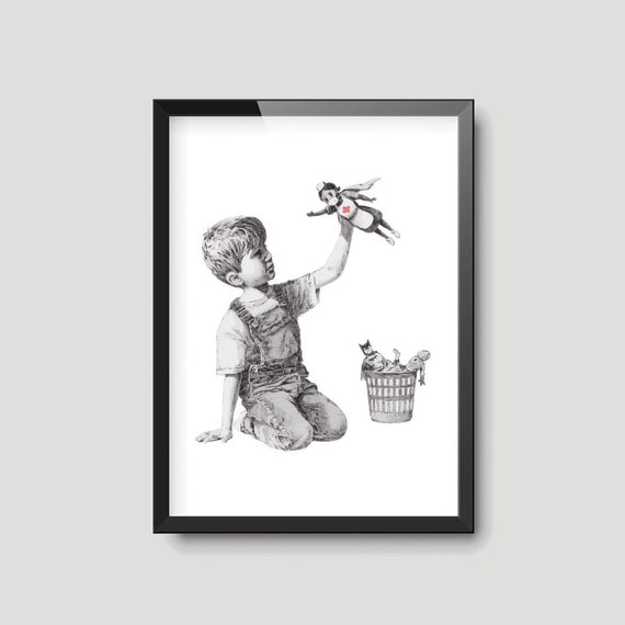 BANKSY NHS GAME CHANGER POSTER PICTURE WALL STREET ART PRINT UNFRAMED A4 A3 SIZE