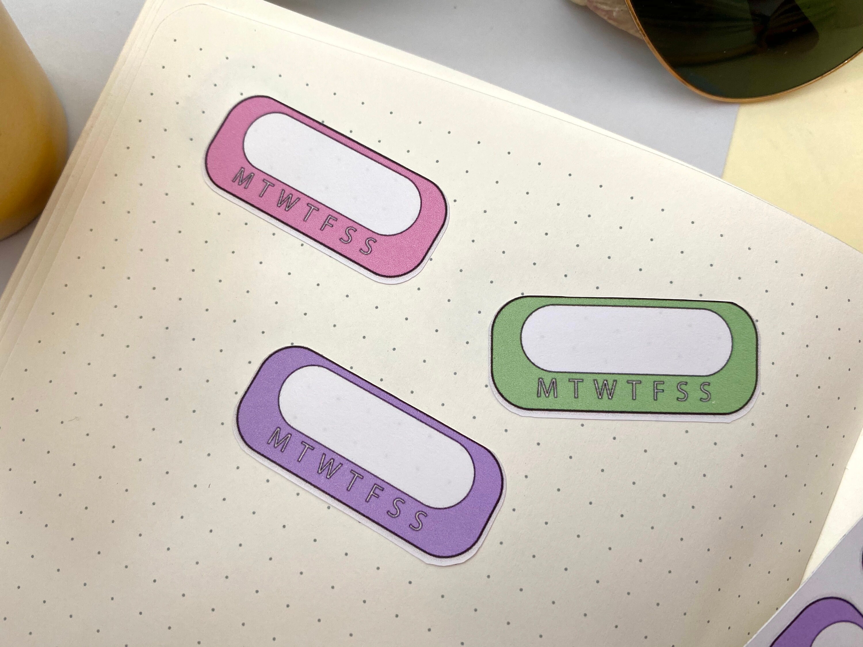 Pastel Rainbow Habit Tracker Planner Stickers Functional | Etsy
