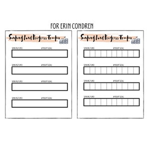 Minimal Sinking Funds Tracker | Erin Condren | Budget Organizer | Sinking Fund Planner | Goals Tracker | Savings Tracker