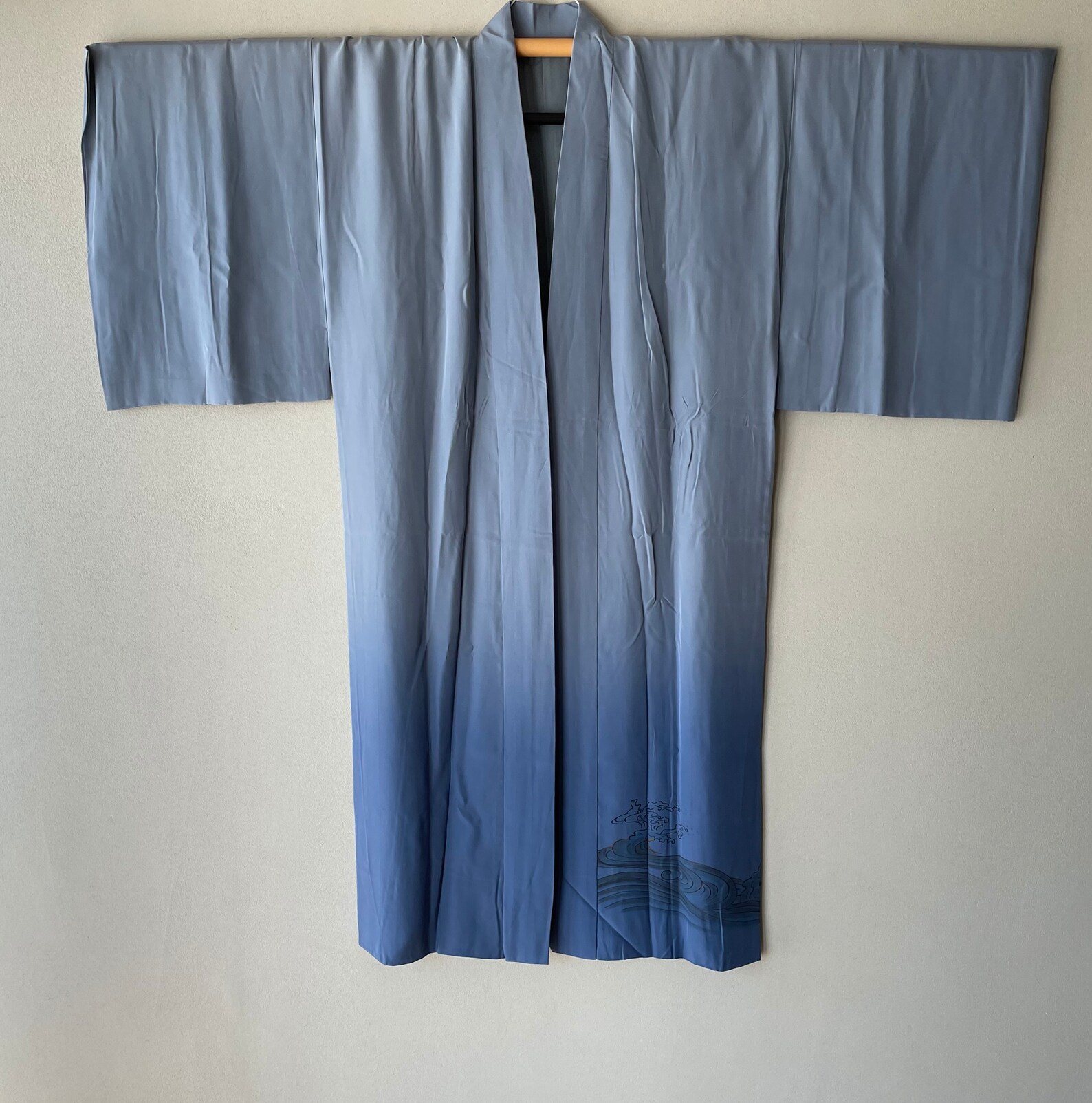 Vintage Japanese Kimono undergarment juban for men Silk Etsy