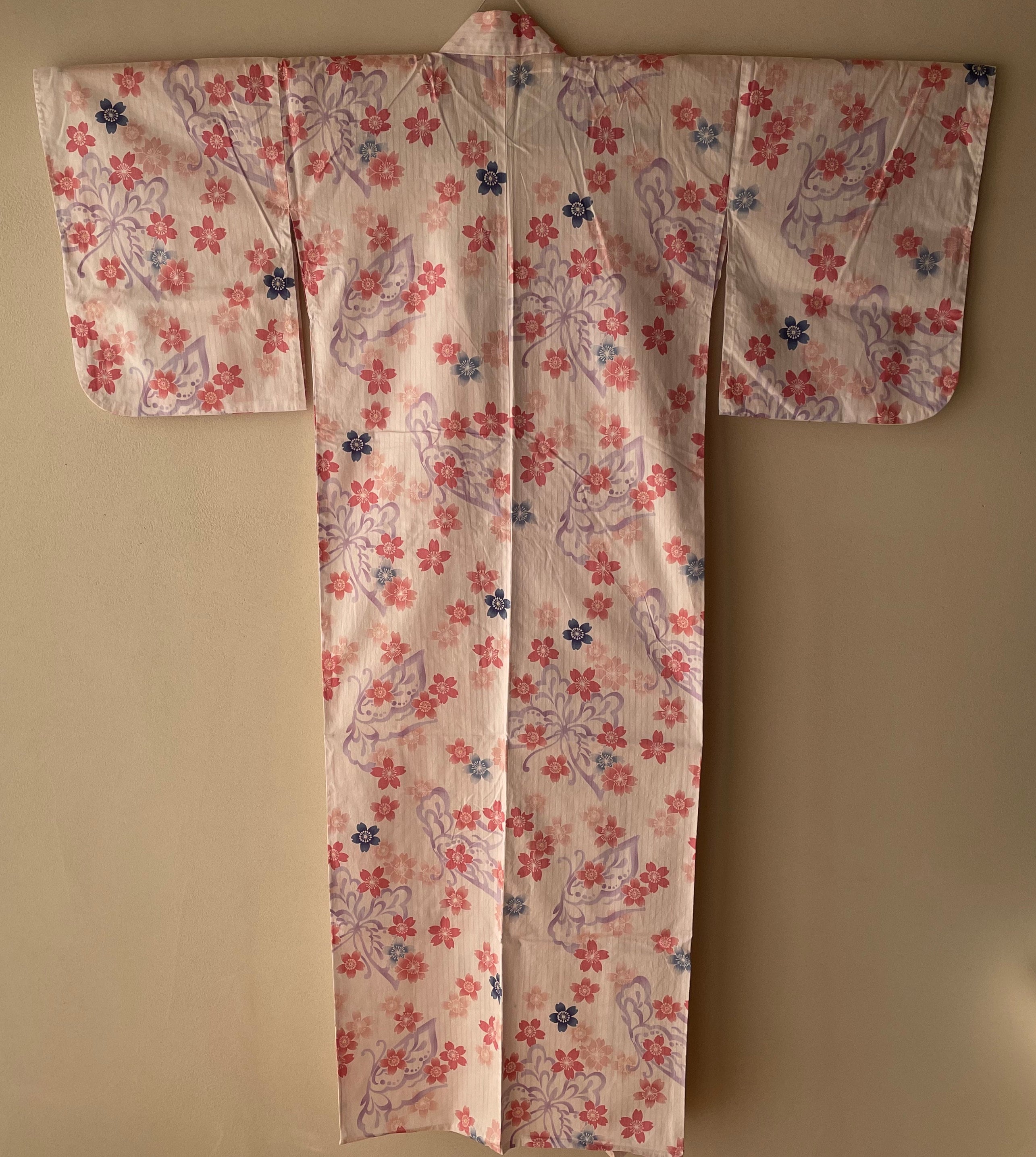 Japanese Kimono Robe Yukata for Women Cotton Dressing Gown Etsy UK
