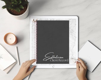 Digital Esthetician Client Record, Goodnotes Esthetician Client, Beauty Business Supplies, Beauty Business Template, Esthetician Instagram