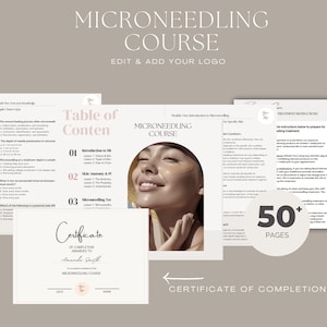 Course for Microneedling, Beauty Business Course, Microneedling Certificate, Training Manual for Microneedling, Microneedling Beauty Course image 1