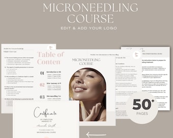 Course for Microneedling, Beauty Business Course, Microneedling Certificate, Training Manual for Microneedling, Microneedling Beauty Course