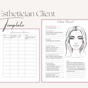 Esthetician Client Forms Downloadable for Goodnotes, Esthetician Social Media Templates, Spa Client consent forms, Treatment planning forms