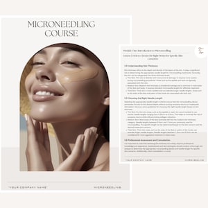 Course for Microneedling, Beauty Business Course, Microneedling Certificate, Training Manual for Microneedling, Microneedling Beauty Course image 2
