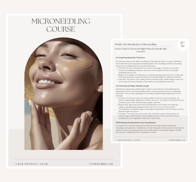 Course for Microneedling, Beauty Business Course, Microneedling Certificate, Training Manual for Microneedling, Microneedling Beauty Course image 2