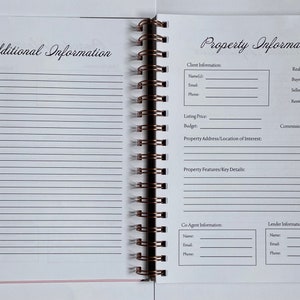 Real Estate Agent Client Information Record Book, Real Estate Agent Planner, Real Estate Agent Guide, Real Estate Agent Gifts