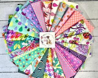 Tula Pink Untamed Fabric Full Collection: 24 Prints