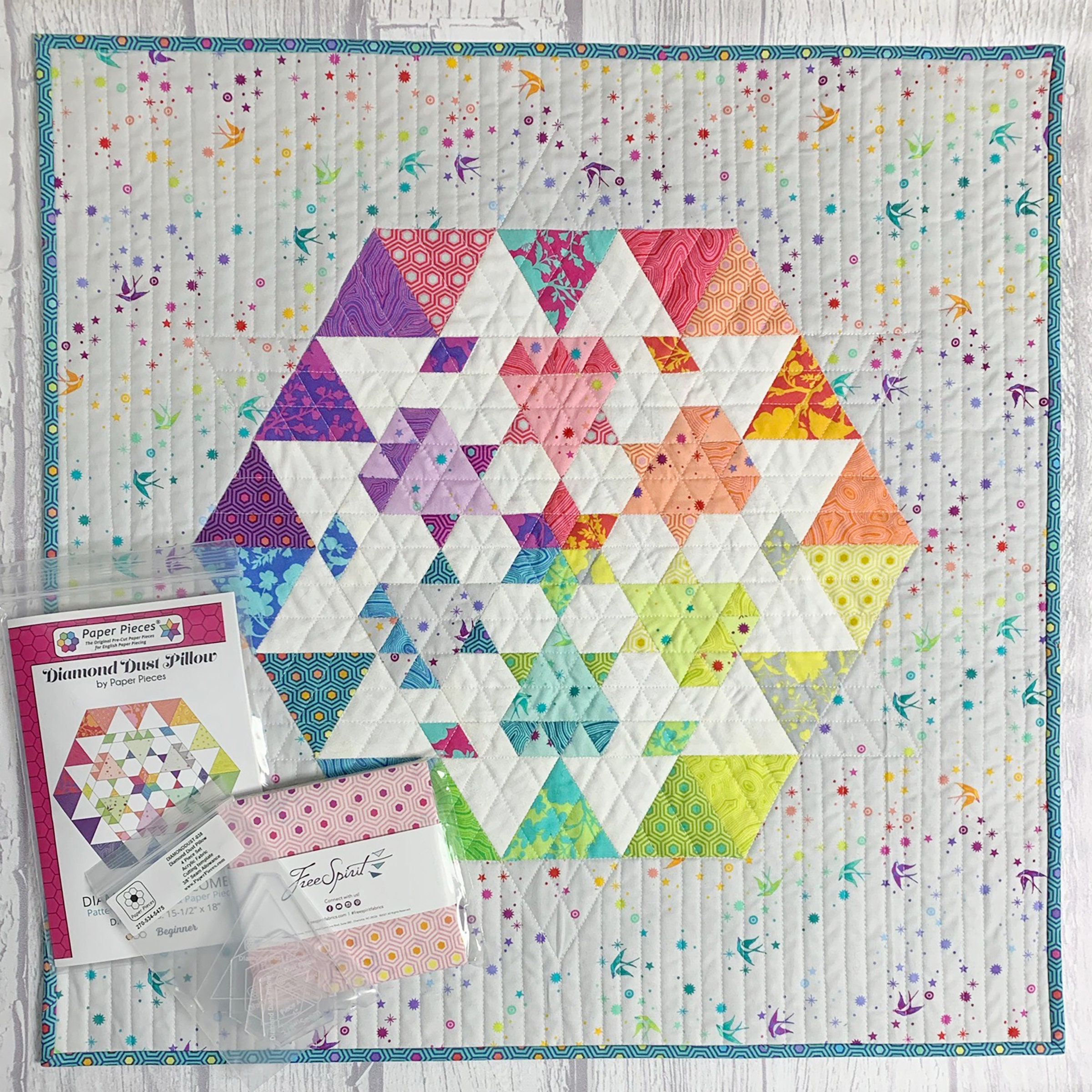 Crowning Star English Paper Piecing Quilt PDF Templates Print and Cut by  Hand EPP English Paper Piecing Instant Download 