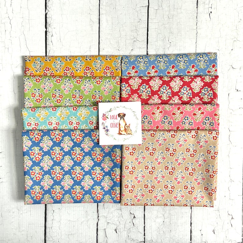 IN MAGAZZINO Pacchetto Mega Blender Jubilee di Tilda Pacchetto Fat Quarter Pacchetto mezzo cortile Pacchetto 1 metro Collezione completa Spedizione gratuita lo stesso giorno immagine 3