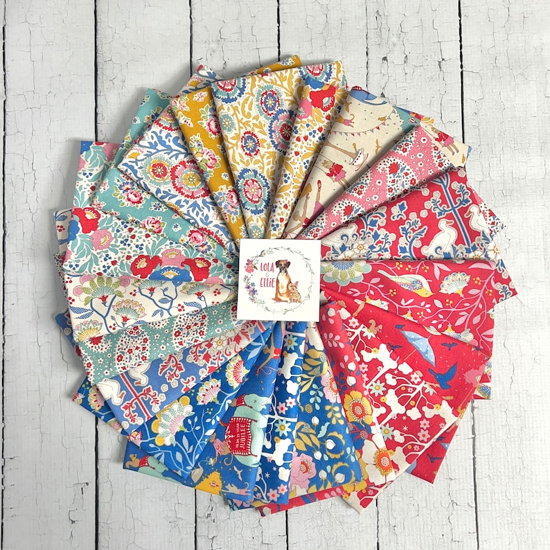 IN MAGAZZINO Pacchetto Mega Blender Jubilee di Tilda Pacchetto Fat Quarter Pacchetto mezzo cortile Pacchetto 1 metro Collezione completa Spedizione gratuita lo stesso giorno immagine 2