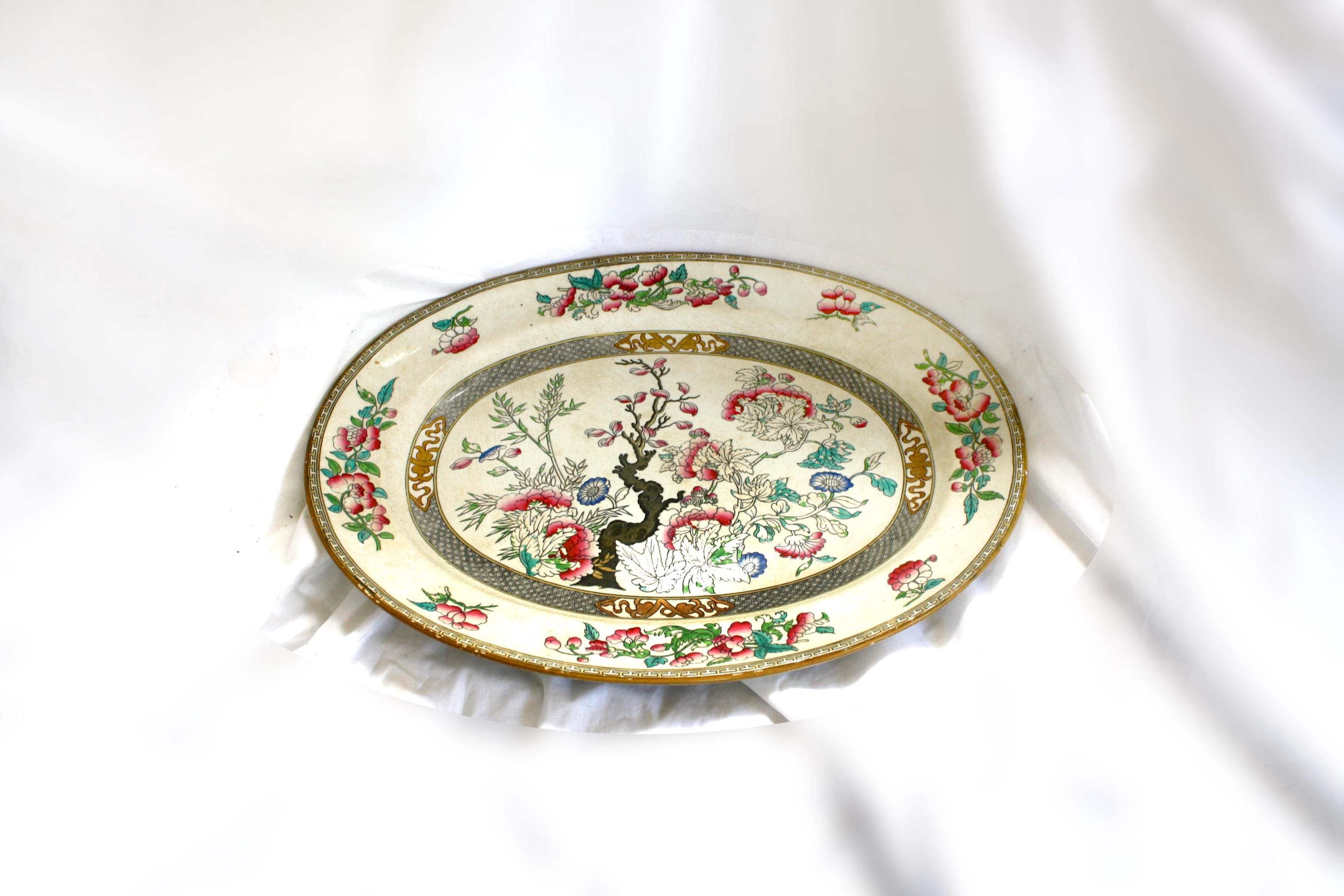 希少　W.Hプラマー　ミントン　チャイニーズツリー　鳥と花　アンティーク Etsy - Tree Chinese Minton 食器