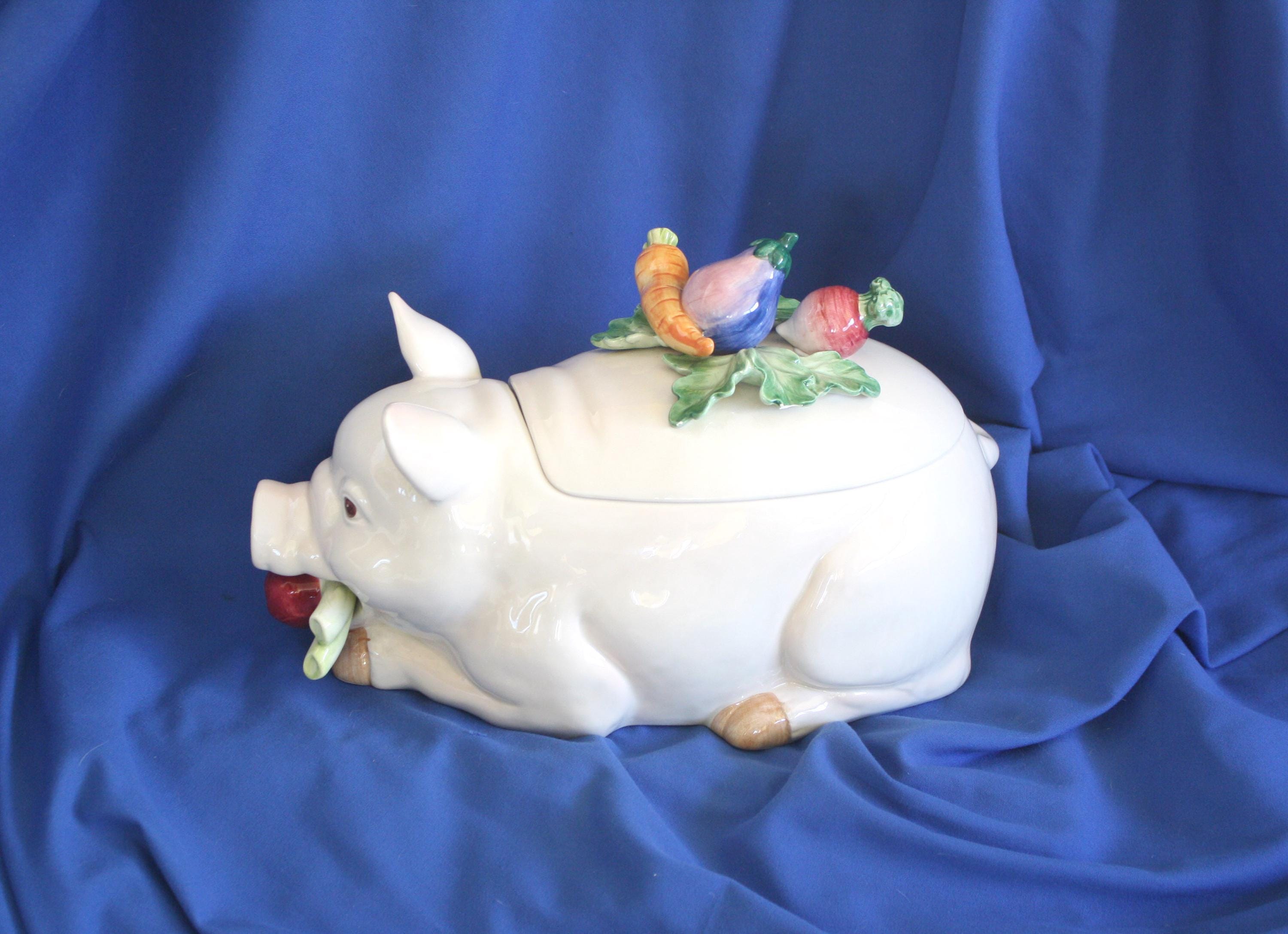 Fitz and Floyd Pig Tureen - Etsy