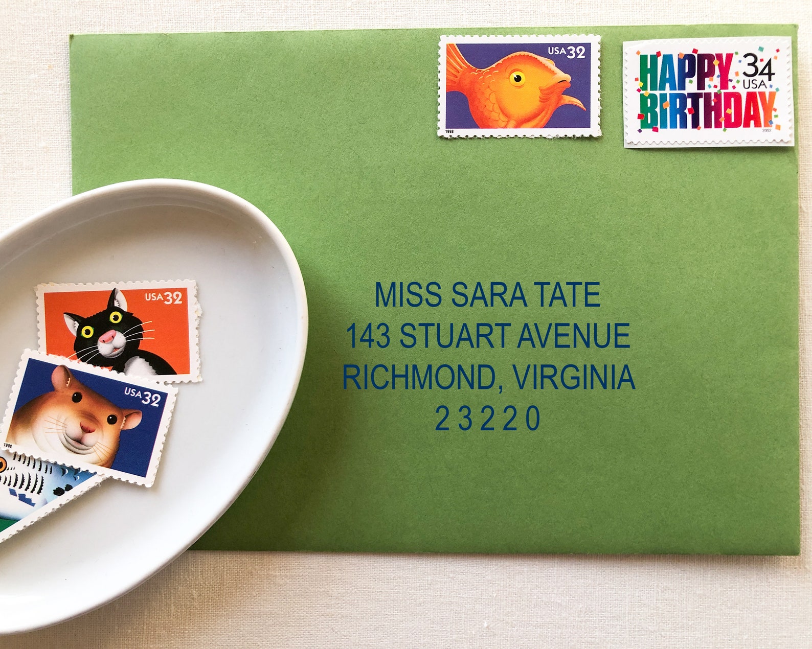 Happy Birthday Postage Stamp Sets Unused USPS Face Value Etsy