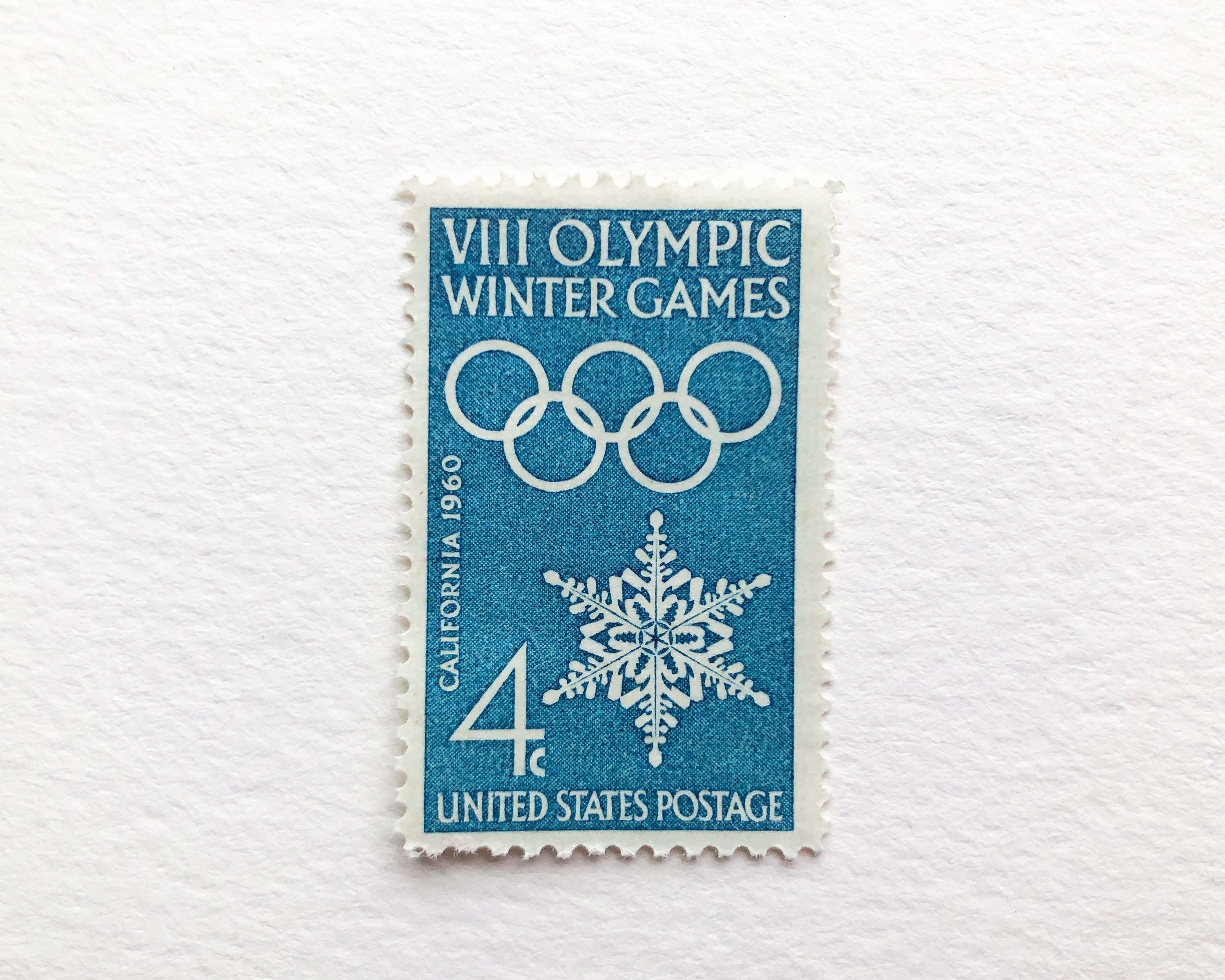 10 VIII Olympic Winter Games Vintage US Postage Stamps Etsy