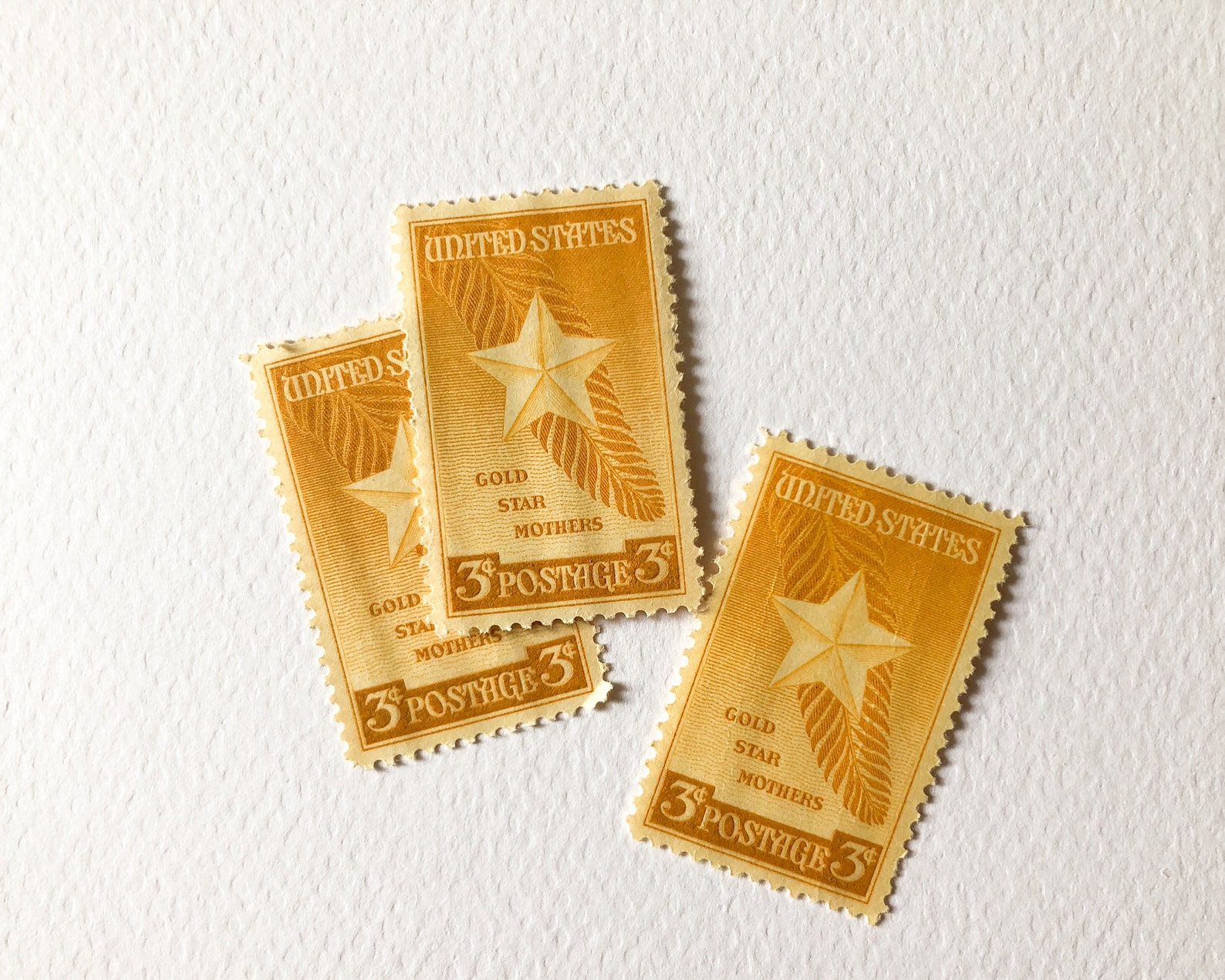 Gold Star Mother Stamps / Unused US Vintage Postage / 3 Cents Etsy
