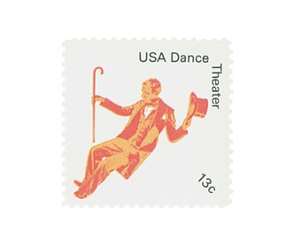 American Dance:  Theatre Stamp | Unused Vintage Postage | 13 cents