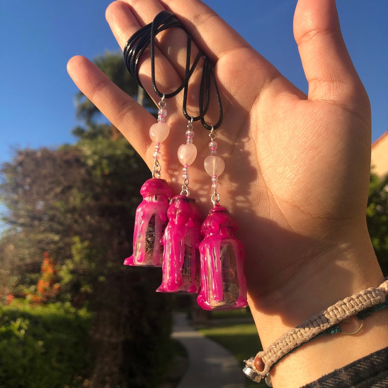 Protection Self-Love Anti-Anxiety Spell Jar Necklaces