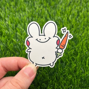 Benny the Bunny Boy Rabbit Vinyl Sticker
