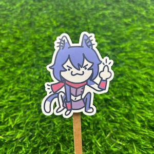 Izutsumi F You Middle Finger Vinyl Sticker | Original Creator | Water Resistant Sticker for Laptops, Water Bottles, and Notebooks