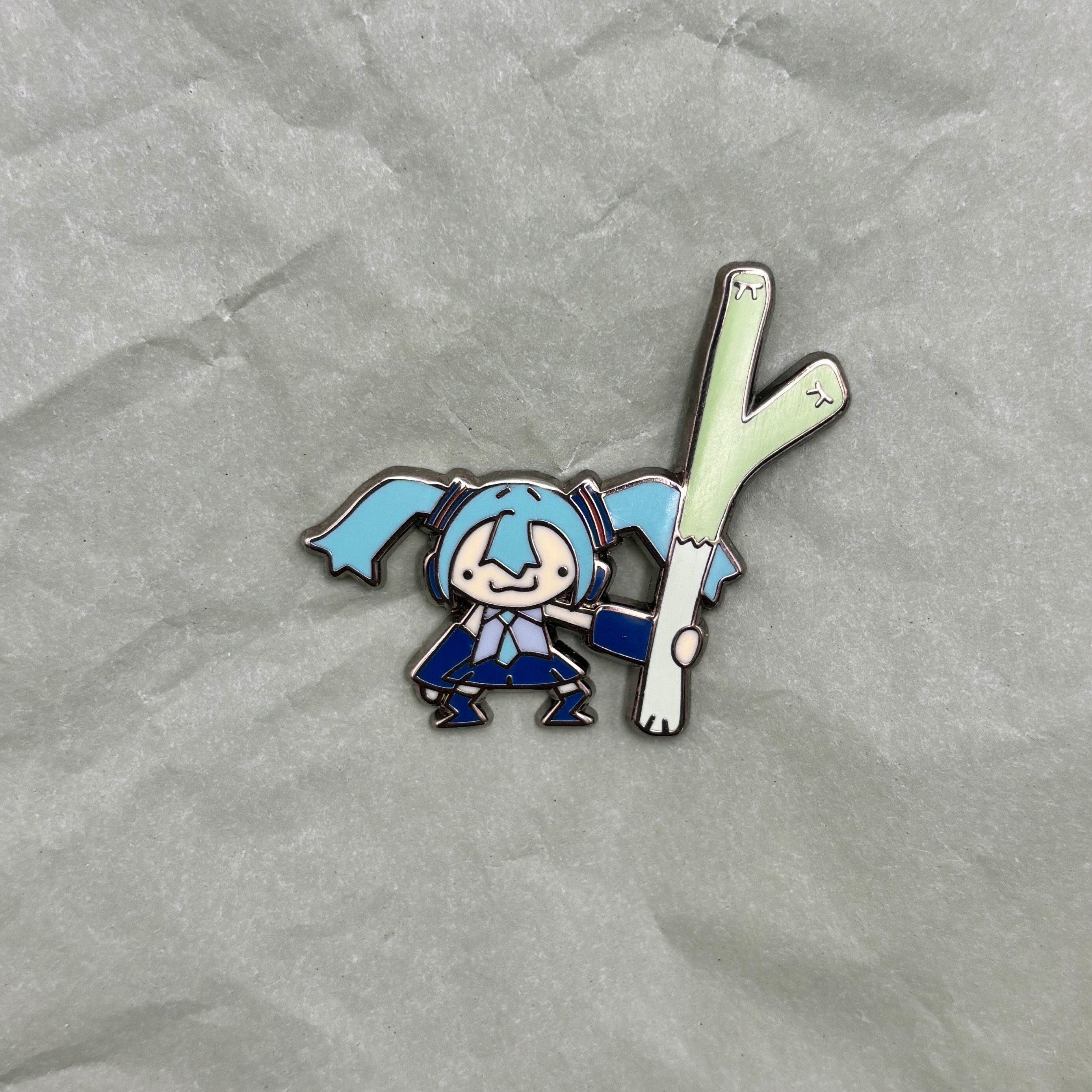 Big Leek Miku Enamel Pin | Vocaloid Gift | AI FREE - Etsy