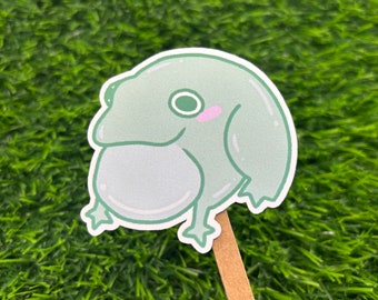Big Frog Vinyl Sticker | Original Creator | Water Resistant Sticker for Laptops, Water Bottles, and Notebooks