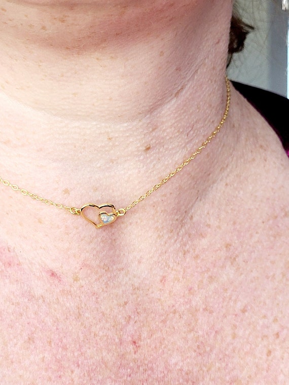 Opal collar necklace deals