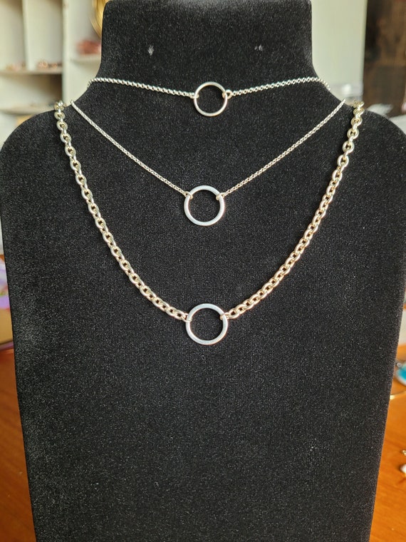 Tiffany 1837 Interlocking Circles Pendant Necklace in small Sterling Silver  | Circle pendant necklace, Circle pendant, Silver shop
