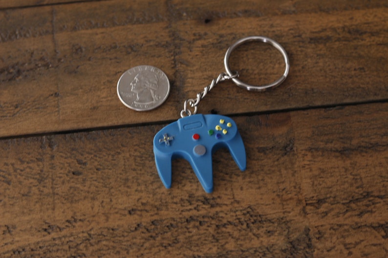Nintendo 64 Controller Keychain Etsy
