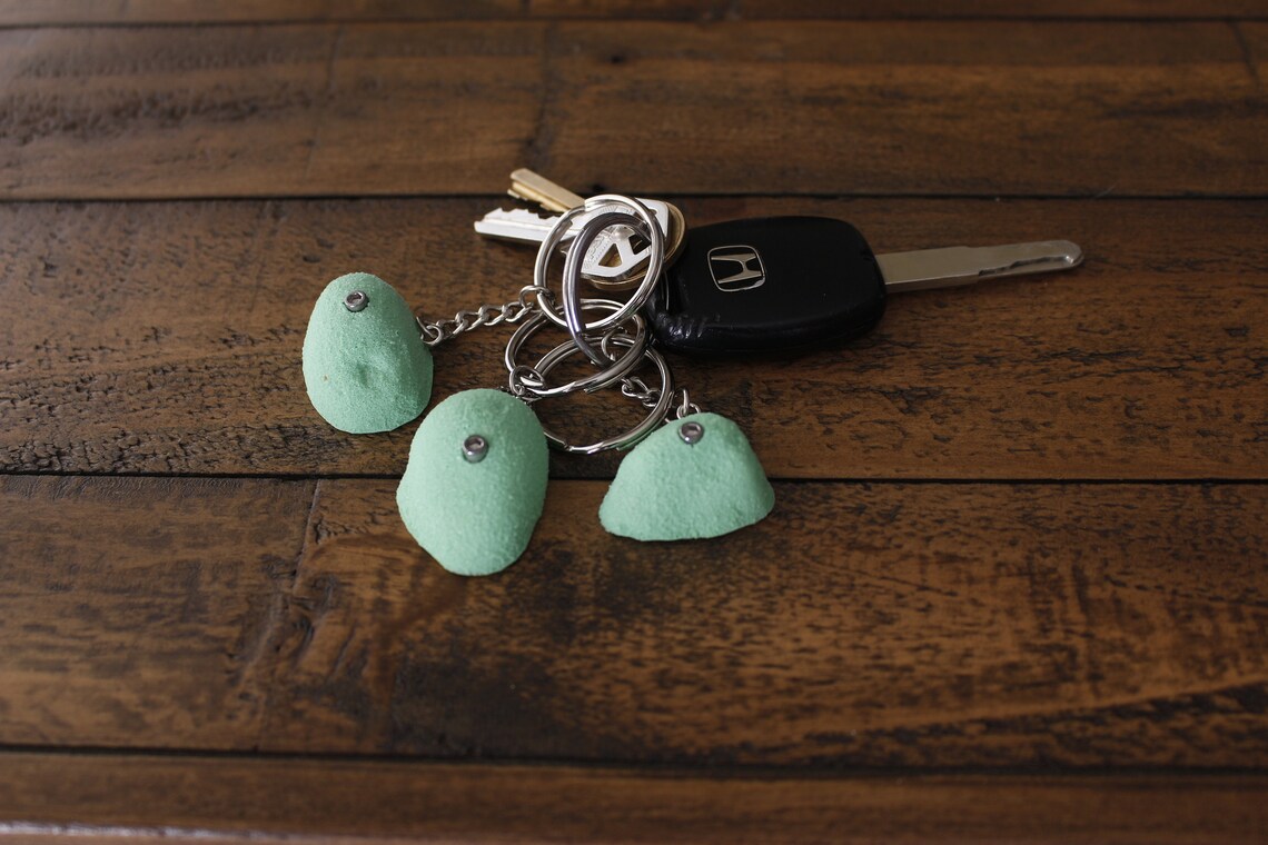 Mini Rock Climbing Hold Keychain Etsy
