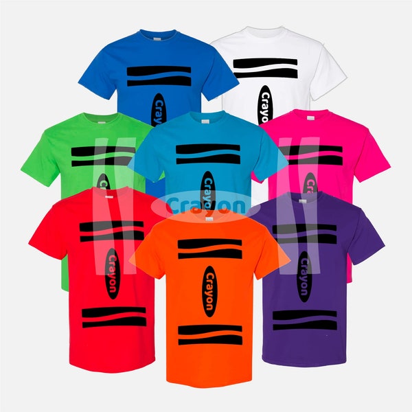 Crayon Shirt, Costume, Halloween Costume, Funny Tee