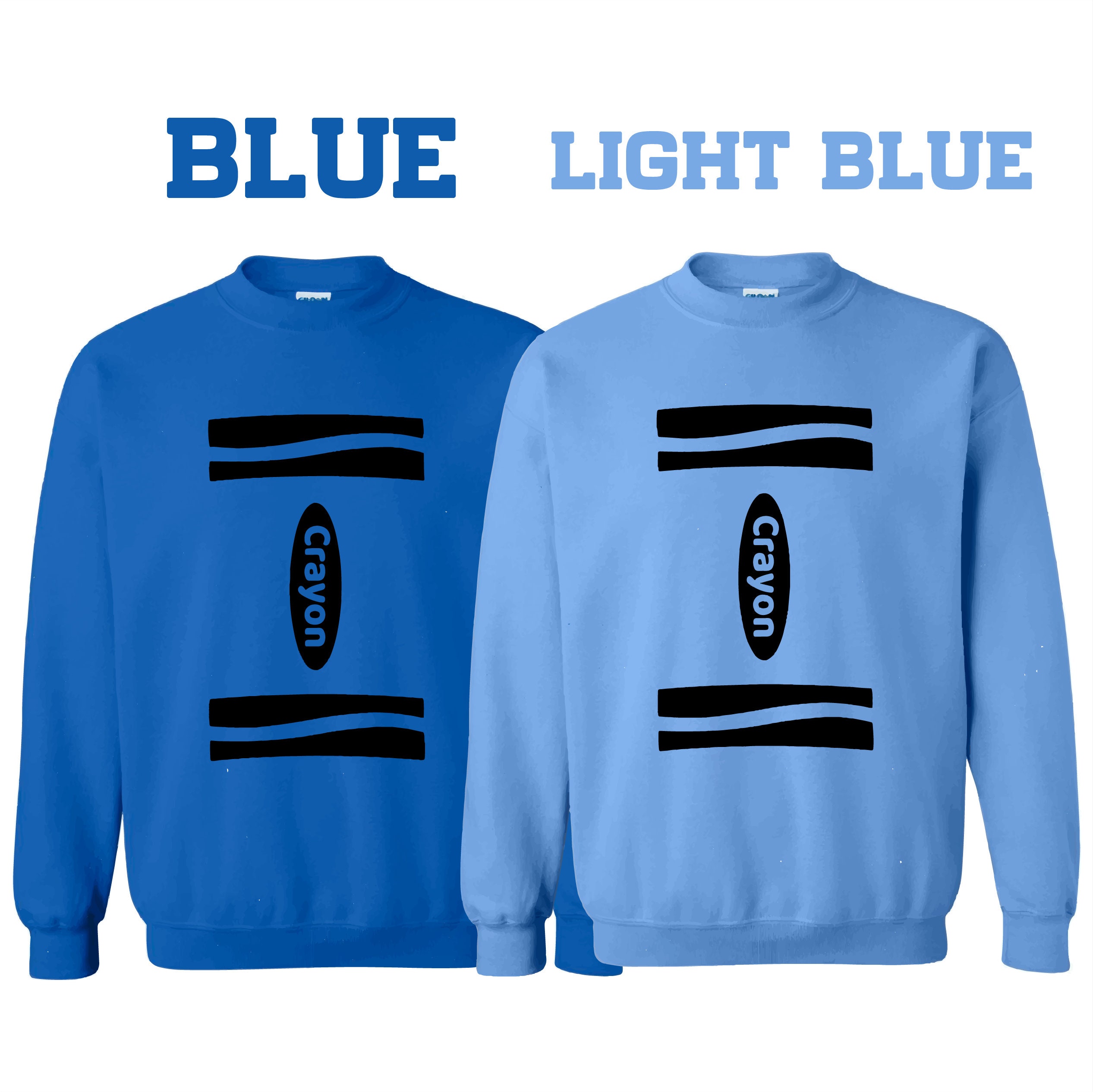 Crayon Sweatshirt, Costume, Halloween Costume, Funny