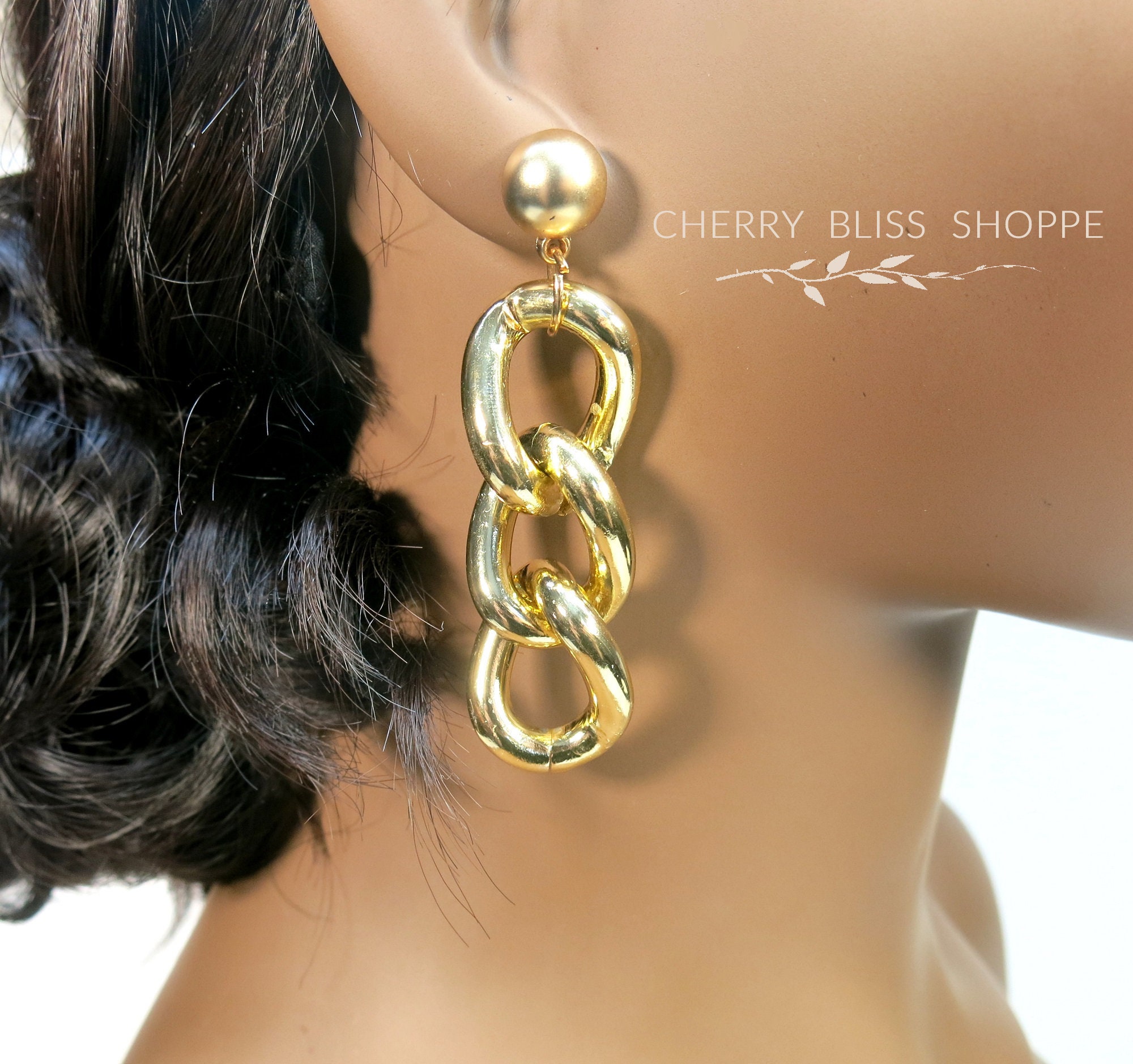 Dangle Earrings Chunky Chain Link Earrings Chunky Chain Earrings 2025