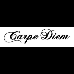 Carpe Diem Window Decal | Windshield Banner | Car Sticker | Custom Car Decal | Window Decal | Custom Windshield Decal | JDM Deca | KDM Decal