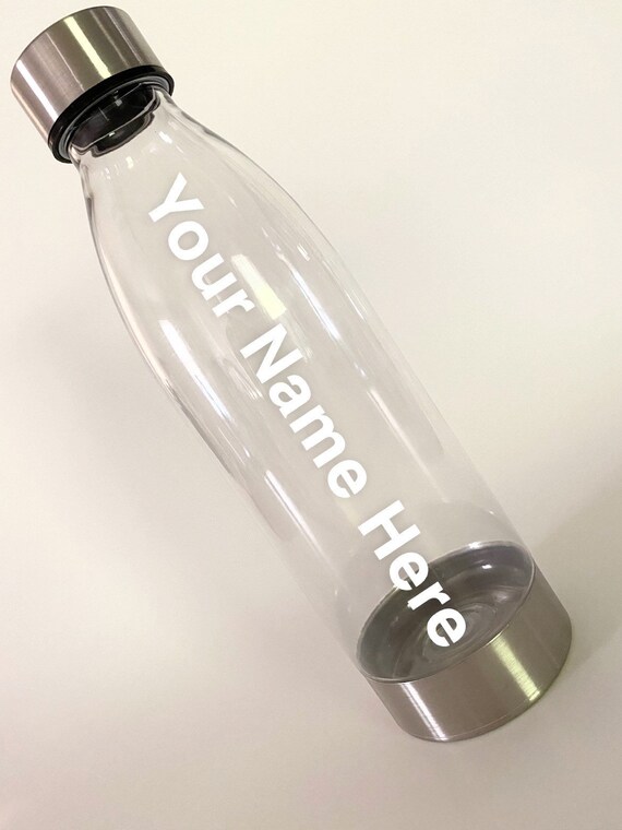 Custom Decal Water Bottle Your Name or Image Logo FREE Etsy