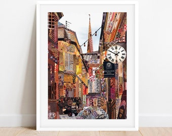 A3/A4 Bristol 'St.Nicholas Market' Art Print, Bristol Poster, Bristol Home Decor, Bristol Gift, Bristol Art, Bristol Print